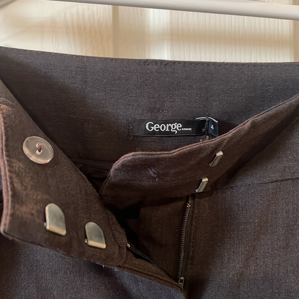 2 Pairs: Wider Leg Trousers 2 Similar Pairs of datk grey Women's dress Pants - Picture 8 of 11